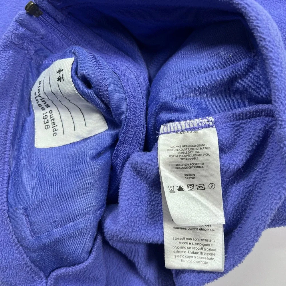 Columbia Fleece Vest Youth Medium 10/12 Purple Full Zip Kids Outdoor Sportswear